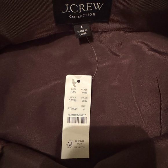 J.Crew Leopard Print wrap Skirt in dutchesse satin - Picture 4 of 12
